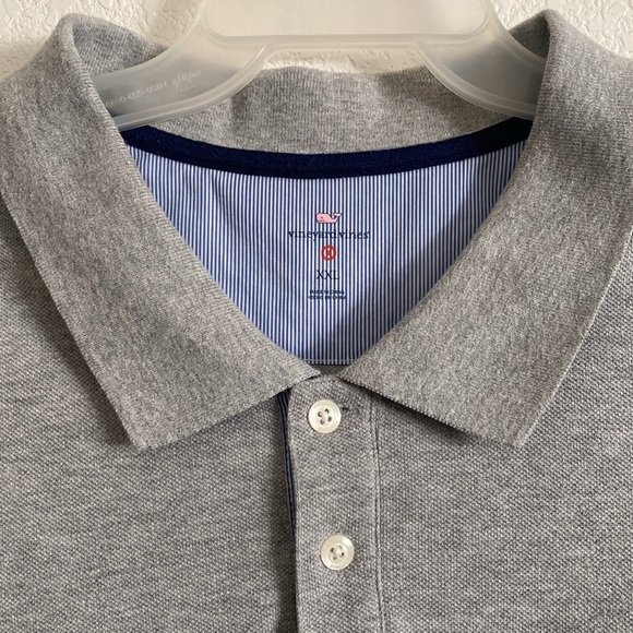 Vineyard Vines Men’s Classic Gray Polo Shirt Size XXL - Picture 2 of 6